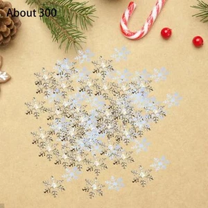 Snowflake Confetti Decors Unique Design Table Decorations for Office Holiday - Picture 1 of 6