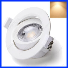 Aigostar 7w LED regolabile inclinata ad angolo soffitto incasso Giù Bianco Caldo