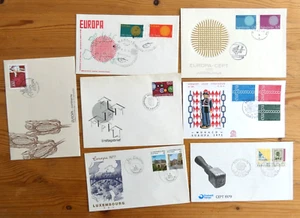 1970 Europa 7 FDC, circa Mi Euro 20,- Francia, Italia, Faroe, Lux. e altri - Foto 1 di 1
