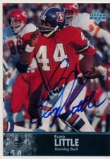 1997 Upper Deck Legends Floyd Little AL-44 Auto Autograph Denver Broncos HOF