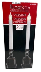 Brand New Illumaflame LED Natural Flame Candoliers w/Window Suction Cups - Picture 1 of 7