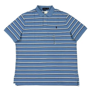 Polo Ralph Lauren Classic Fit Polo - Light Blue w/ White, Navy - Size: XXL - Picture 1 of 4