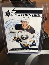 Rasmus Dahlin  2018-19 SP ROOKIE AUTHENTICS  SP/UD ROOKIE CARD #120 blue