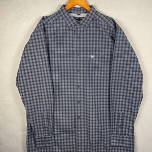 Camisa Ariat Pro Series Para Hombre XL/TG Azul Cuadros Western Ropa de Trabajo Rodeo - Imagen 1 de 13