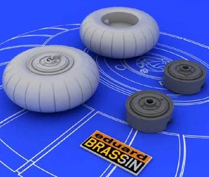 Eduard Brassin Messerschmitt Me Bf-110C/D Principale Undercarriage Cerchi 1:48 - Foto 1 di 1