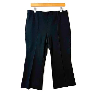 Anthropologie Maeve The Margot Kick Flare Darted Cropped Hose Damen L schwarz - Bild 1 von 8