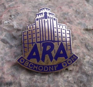 Antiker Palak ARA Kaufhaus Prag Tschechische Architektur Pin Anstecker - Bild 1 von 2