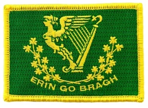 PARCHE ERIN GO BRAGH nuevo bordado BANDERA IRLANDESA IRLANDESA hierro en EIRE San Patricio - Imagen 1 de 4