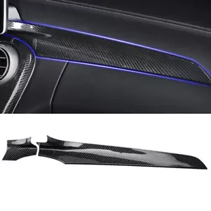 Para Mercedes-Benz GLC 2016-2021 panel de control de fibra de carbono recorte de panel copiloto - Imagen 1 de 10