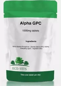 Alpha 99% GPC 1000mg Compresse - Supporto Cognitivo ad Alta Potenza e Chiarezza Mentale - Foto 1 di 1