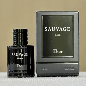 DIOR SAUVAGE ELIXIR (0.25OZ/7.5ML) MINI DABBER TRAVEL SPLASH NEW IN BOX - Picture 1 of 7