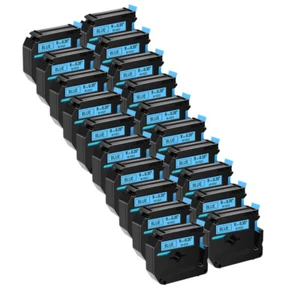 20×Compatible Brother P-Touch M-K521 M521 Ruban étiqueteuse Noir sur bleu 9mm - Afbeelding 1 van 5