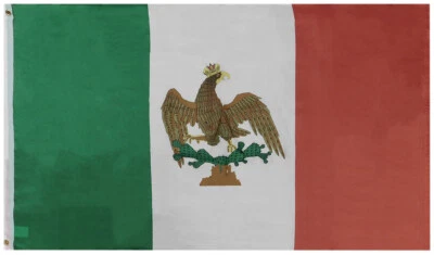 First Mexican Empire Flag, Unique Design, 3x5Ft / 90x150 cm size 100D - Image 1 of 4