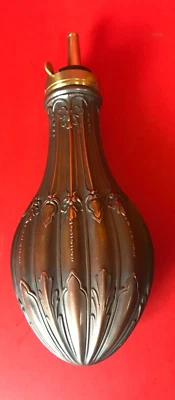 Antique Powder Gun Flask C. 1930 Abercrombie & Fitch Powder Flask, Firearm, Acce - Image 1 of 4