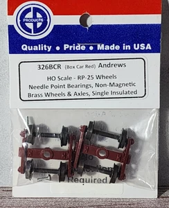 EB Products 326BCR Andrew Freight Trucks Fully SPRUNG Equalized Brass Wheels - Picture 1 of 3