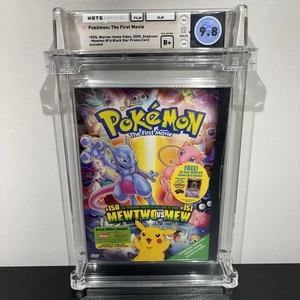 Pokemon Der erste Film: Mewtwo vs Mew (DVD, 2000) WATA 9.8 B+ Mewtwo Karte Neu - Bild 1 von 12