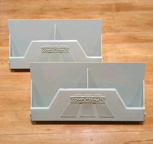 Vintage 2 X 3.5 Floppy Disk Holder 10 Diskette Standup ComputerMate - Picture 1 of 12