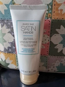 Mary Kay Satin Hands Nourishing Shea Cream Fragrance Free Full Size 3 oz Bottle - Picture 1 of 1