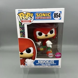 Funko Pop! Games Sonic The Hedgehog Knuckles Flocked Special Edition #854 - Picture 1 of 6