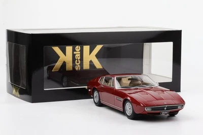 1:18 Maserati Ghibli Coupe 1969 Rosso Metallico 1:18 KK-Scale Diecast - Immagine 1 di 4