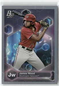 James Wood - 2022 Bowman Platinum - Precious Elements - #PE-18 (RC) - Nationals - Picture 1 of 3