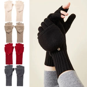 Guanti sportivi premium in cashmere con design a dita ribaltabili per ciclismo - Foto 1 di 29