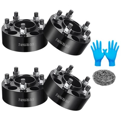 (4) 2" Hubcentric 5x4.5 5x114.3 Wheel Spacers For 1992-2011 Ford Crown Victoria - Image 1 of 4