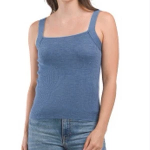 Elie Tahari grau Merinowolle quadratischer Ausschnitt ärmellos Strick Top. Gr. M. NEU! - Bild 1 von 9
