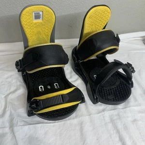 Burton Progression Snowboard Bindings Unisex Adults Black Yellow Med/Large ML - Picture 1 of 15