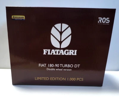 ROS  1:32 TRATTORE FIAT 180-90 TURBO DT DOUBLE WHEEL VERSION ED. LIMITATA 302747 - Immagine 1 di 3