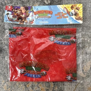 Donkey Kong Country Tropical Freeze Red Bandana Nintendo Switch Promo NEW - Picture 1 of 2