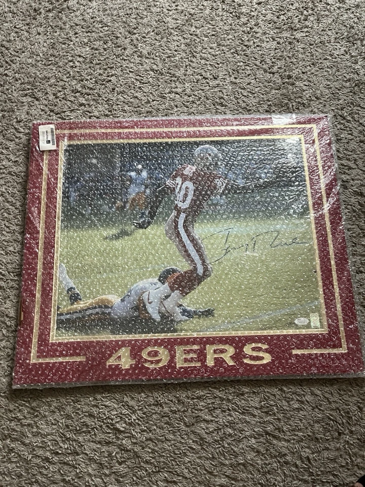 San Francisco 49ers Rice Signed Poster - Image 1 of 1
