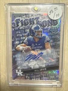 Will Levis 2022-23 Bowman U Fight Song Auto /99 Will Levis #FS-10 Kentucky - Bild 1 von 2