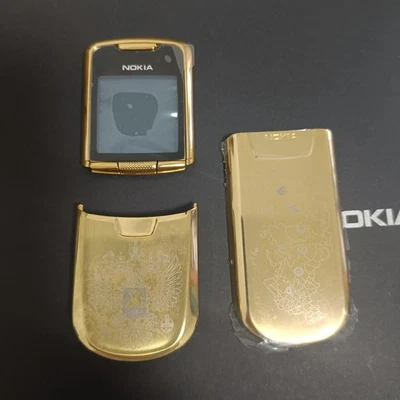 USADO Nokia 8800 Classic Gold Edition Repuestos Cubierta Carcasa Fundas Estuche Foto 1 de 4
