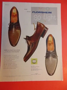 FLORSHEIM Herrenschuhe 1958 so leicht! foto kunstdruck anzeige - Bild 1 von 1