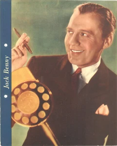 JACK BENNY - DIXIE ICE CREAM PREMIUM 1936 Dark Blue Border - ALTERNATE POSE - Picture 1 of 2