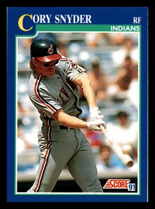 1991 Score Cory Snyder Cleveland Indians #19 Mint - Picture 1 of 2