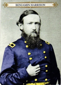 Civil War Appomattox Benjamin Harrison Historic Autographs Card - Picture 1 of 4