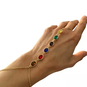 Marvel Infinity Saga buntes Stein Hand Arm Armband oder Halskette selten OOS - Bild 1 von 12