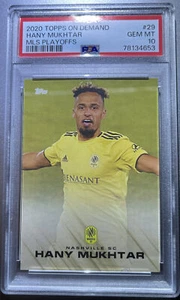2020 Topps Playoff MLS Hany Mukhtar #29 Rookie RC Nashville SC PSA 10 LOW POP - Picture 1 of 2