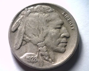 1928-S BUFFALO NICKEL VERY FINE VF NICE ORIGINAL COIN FROM BOBS COINS FAST SHIP - Picture 1 of 2
