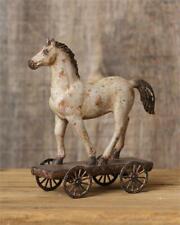  Country Primitive Antique Style Horse on Wheels figure  