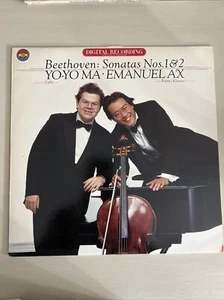 Beethoven Sonatas 1 & 2 Yo-Yo Ma Emanuel AX LP 1982 CBS D 37251 - Picture 1 of 5