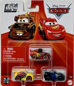 Disney Pixar Cars Mini Racers Lightning McQueen w/Headset Cruz Ramirez Jackson - Picture 1 of 2