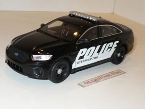 WELLY FORD POLICE INTERCEPTOR BLACK 1:24 SCALE USA FREE SHIP  - Picture 1 of 5