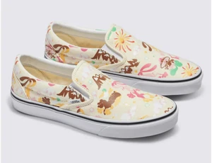 VANS Classic Slip On Get Outdoors White Canvas Shoes Mens SZ 9 Womens SZ 10.5 - Picture 1 of 7