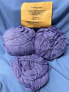 2 1/3 Stränge MOGADOR lila Lavendel super weich sperrig Garnrest 225g - Bild 1 von 3