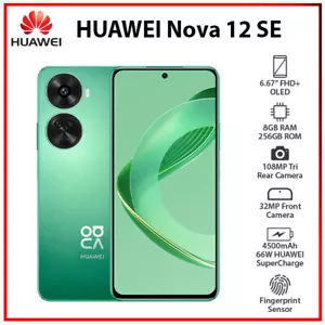 (Unlocked) Huawei Nova 12 SE 8GB+256GB GREEN Dual SIM Android Cell Phone - Picture 1 of 6