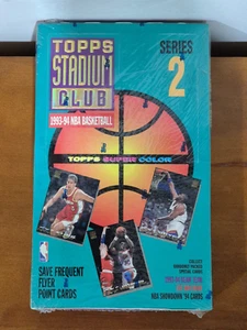 1993-94 NBA Topps Stadium Club Basketball Series 2 Factory Sealed - Free Postage - Picture 1 of 6
