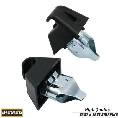 Se adapta a Pontiac G8 2008 2009 13187128 2 piezas clips de soporte para parasol delantero negro Foto 1 de 4